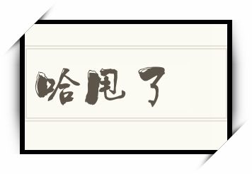 哈甩了怎么读_哈甩了是什么意思_哈甩了读音/解释